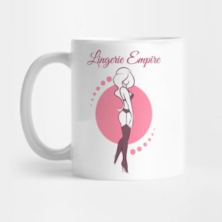 Lingerie Store Emblem in Retro style Mug